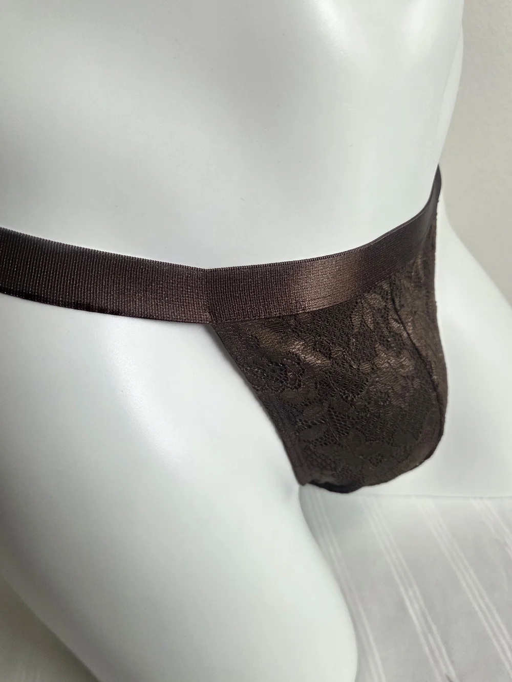 Cosabella Brown Lace Men's Thong